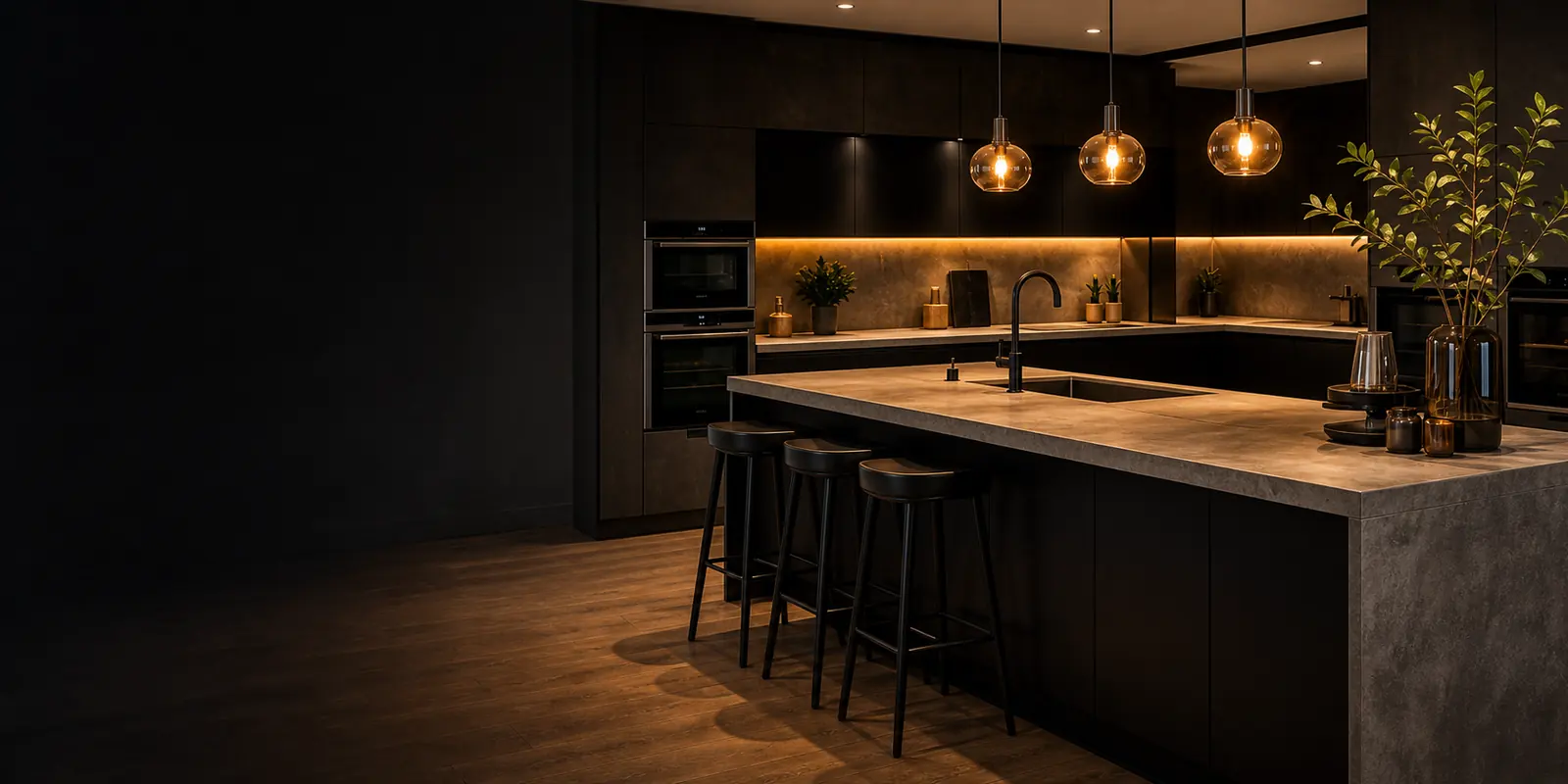 Sfeerbeeld van een moderne keuken